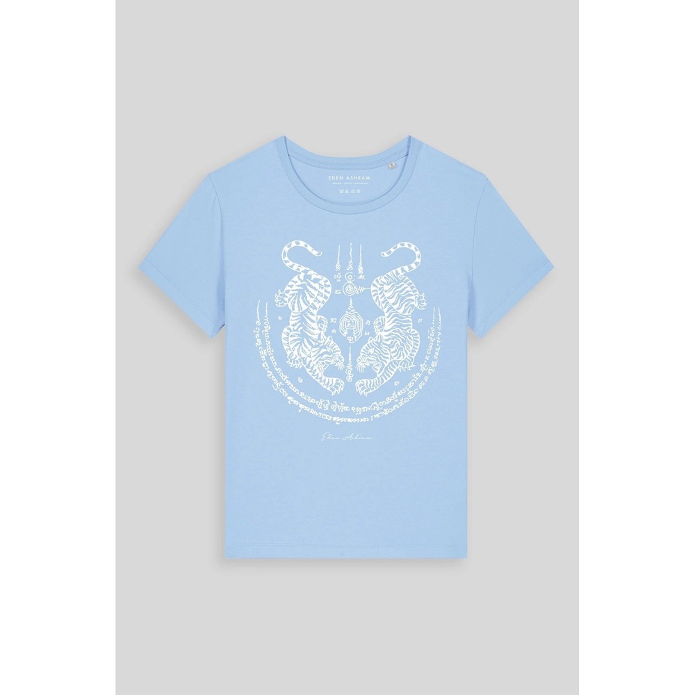 NWT Eden Ashram Sak Yant Suea Koo (Twin Tigers) Hampton T Shirt Sz L $50